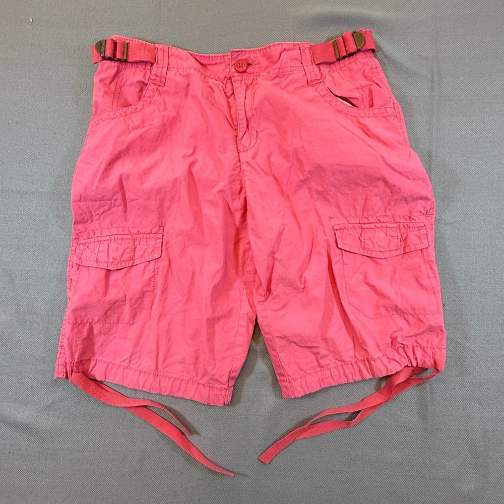 Caribbean Joe Pink Cargo Shorts Petite 6 Cotton Island Supply Co 2309